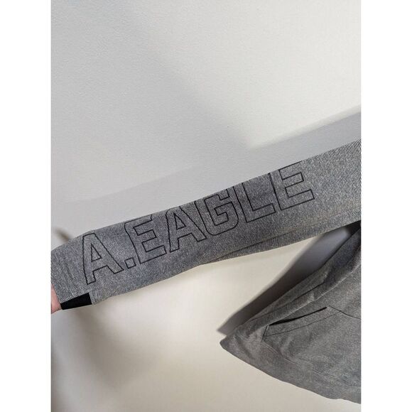 American Eagle Men's Active Striped Hoodie Sweatshirt - Size XS - Picture 5 of 10